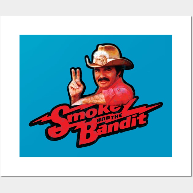 Smokey and the bandit // Burt Reynolds Fan Art Wall Art by Trendsdk